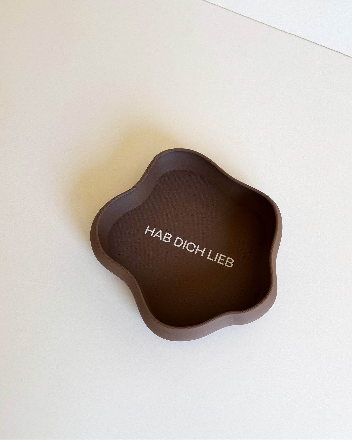 Schmuckschale mit personalisiertem Schriftzug, Hab dich lieb für Mama