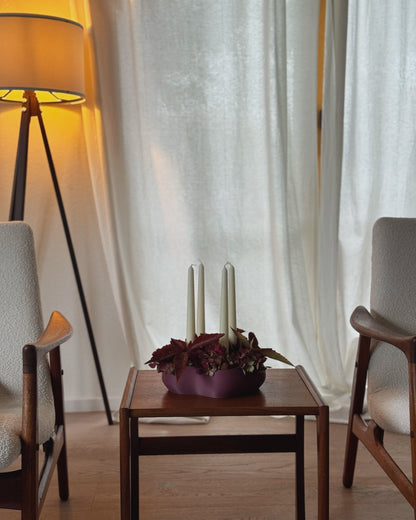 Eleganter Kerzenhalter für die Adventszeit – modernes Wohnaccessoire aus nachhaltiger Herstellung