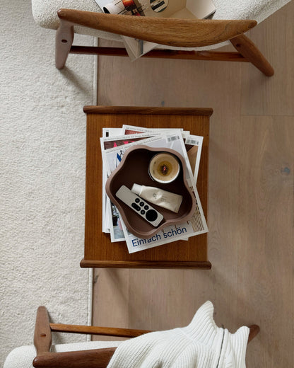 mocha Schale, Designer Schale in Mocha für Fernbedienung, Obstschale in Mocha