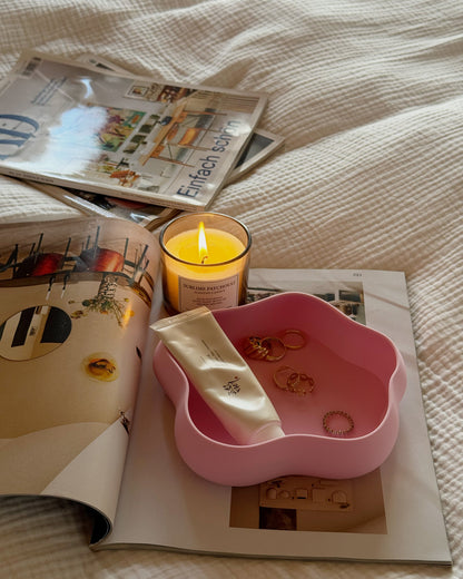 pinke Schale für Schmuck