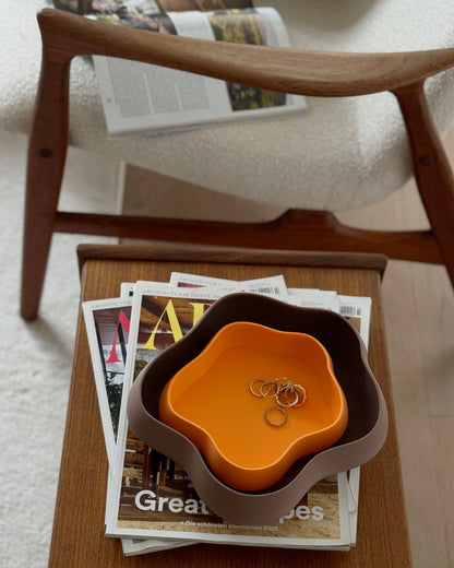 retro-orange Schmuckschale