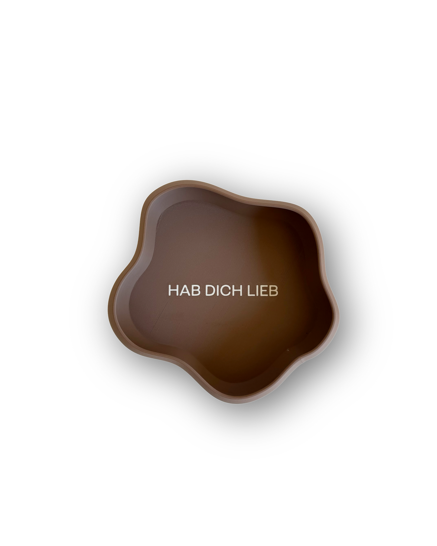 Schmuckschale mit personalisiertem Schriftzug, Hab dich lieb für Mama